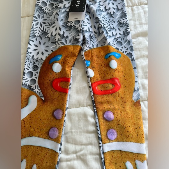 Terez NWT Big Girls Gingerbread Leggings - - Size Large - Picture 4 of 6